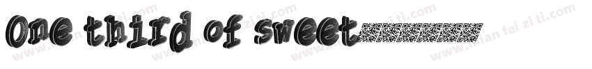 One third of sweet字体转换